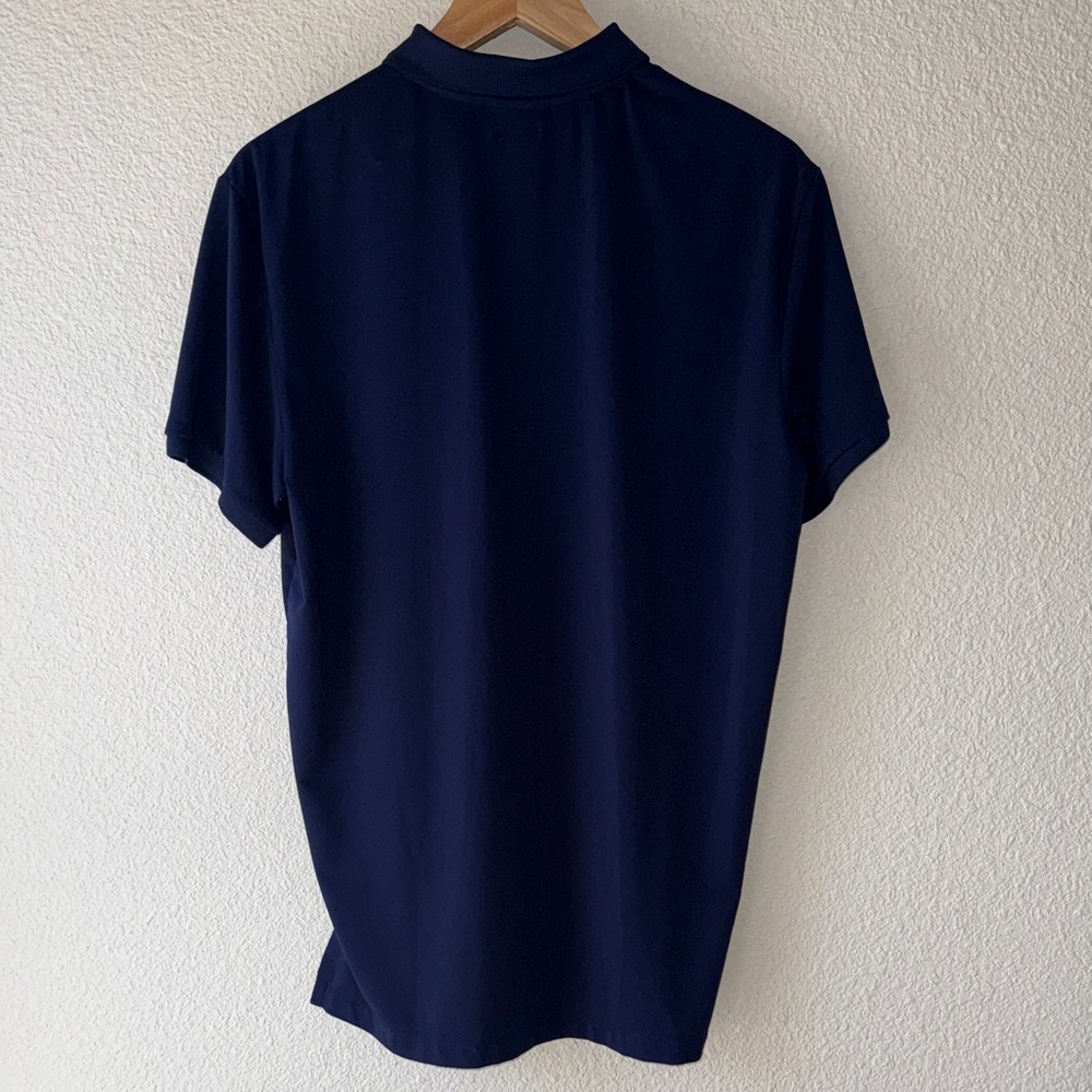 Polo by Ralph Lauren Men's Dark Blue Polo Shirt - Picture 3 of 3